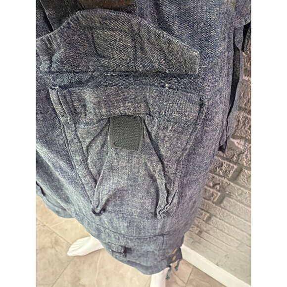 Sean John Men’s Flight Cargo Blue / Gray Wash Shorts Size 38 - Picture 3 of 14